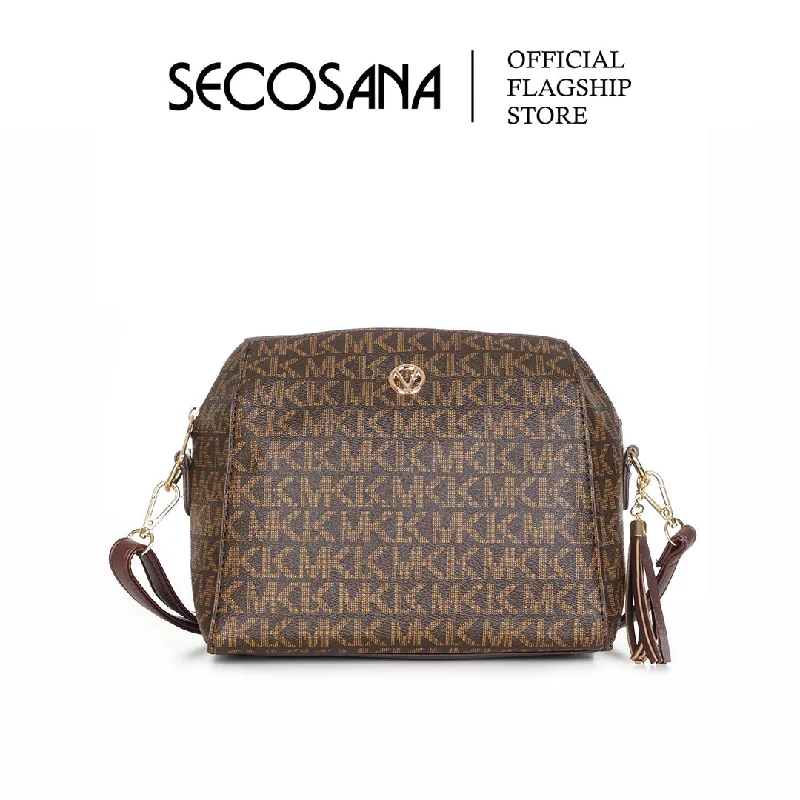 Women's Crossbody Bag with Chain Strap in Gold for a Glamorous TouchSECOSANA Eirah Sling Bag