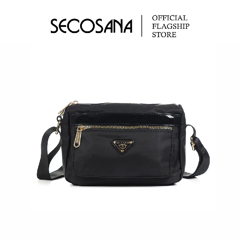 Straw Crossbody Bag in Natural Color for Beach Vacations and Summer DaysSECOSANA Elnira Petite Sling Bag