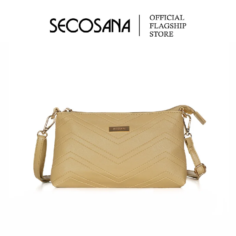 Suede Crossbody Bag in Olive Green for Fall Fashion StatementsSECOSANA Felix Sling Bag