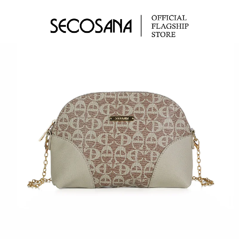 Quilted Leather Crossbody Bag in Cream for a Classic and Elegant AppearanceSECOSANA Fifer Printed Sling Bag