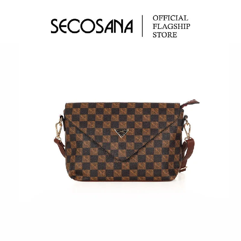 Geometric - Printed PVC Crossbody Bag in Multicolor for Trendy Street StyleSECOSANA Fillis Printed Sling Bag Geometric - Printed PVC Crossbody Bag in Multicolor for Trendy Street StyleSECOSANA Fillis Printed Sling Bag