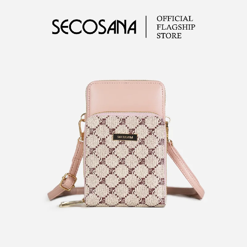 Medium - sized Canvas Crossbody Bag in Beige with Floral Print for Spring OutingsSECOSANA Grayzel Printed Sling Bag Medium - sized Canvas Crossbody Bag in Beige with Floral Print for Spring OutingsSECOSANA Grayzel Printed Sling Bag