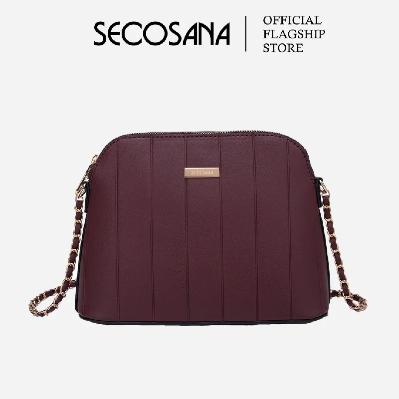 Hand - painted Canvas Crossbody Bag in Yellow for a Unique and Artistic LookSECOSANA Hyeorien Plain Sling Bag
