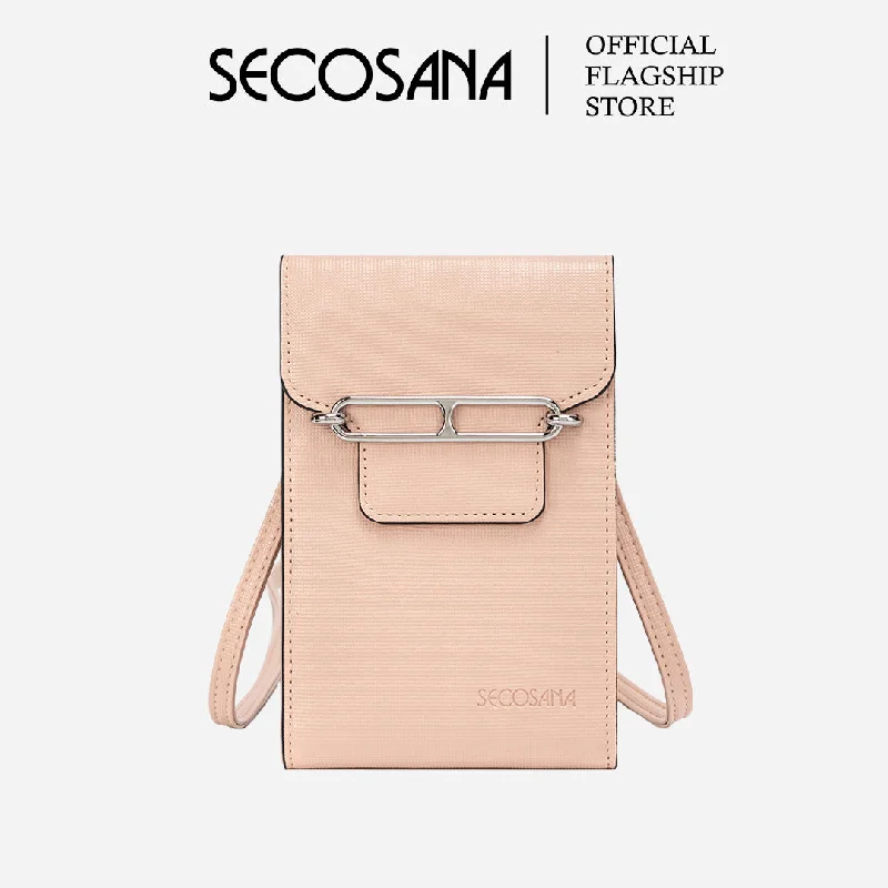 Women's Crossbody Bag with Adjustable Strap in Orange for Customizable ComfortSECOSANA Hyeri Plain Sling Bag