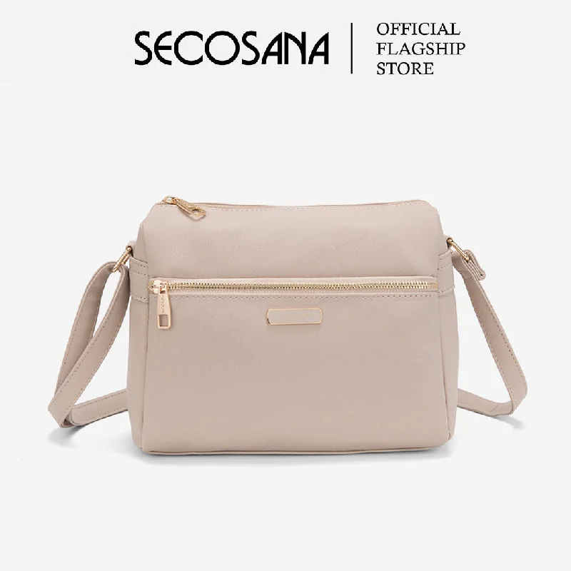 Women's Crossbody Bag with RFID - Blocking Pocket in Black for Safe TravelSECOSANA Linsey Plain Crossbody Bag Women's Crossbody Bag with RFID - Blocking Pocket in Black for Safe TravelSECOSANA Linsey Plain Crossbody Bag