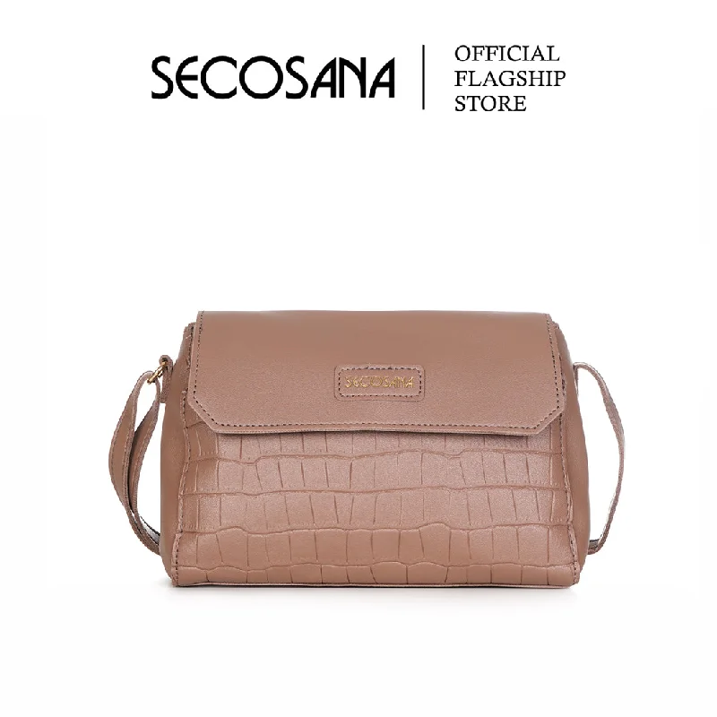 Large Faux Leather Crossbody Bag in Brown with Tassel Details for Casual TravelSECOSANA Madison Sling Bag Large Faux Leather Crossbody Bag in Brown with Tassel Details for Casual TravelSECOSANA Madison Sling Bag