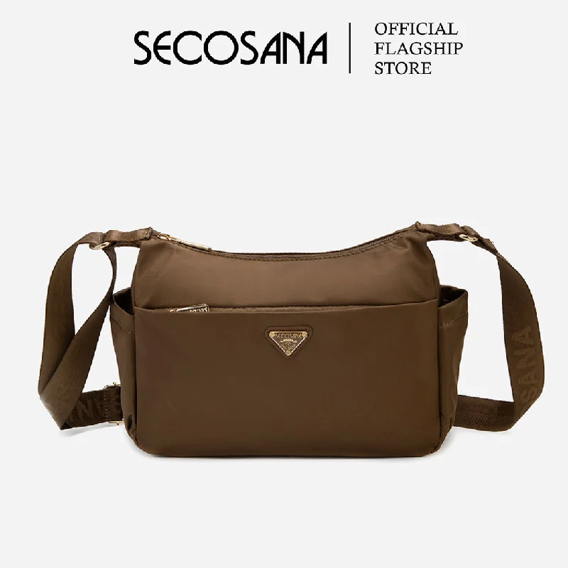 Women's Crossbody Bag with RFID - Blocking Pocket in Black for Safe TravelSECOSANA Mercerry Plain Crossbody Bag Women's Crossbody Bag with RFID - Blocking Pocket in Black for Safe TravelSECOSANA Mercerry Plain Crossbody Bag