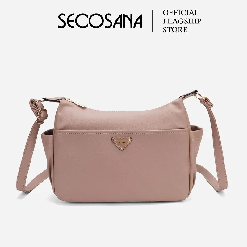 Women's Crossbody Bag with Chain Strap in Gold for a Glamorous TouchSECOSANA Whitley Plain Sling Bag Women's Crossbody Bag with Chain Strap in Gold for a Glamorous TouchSECOSANA Whitley Plain Sling Bag