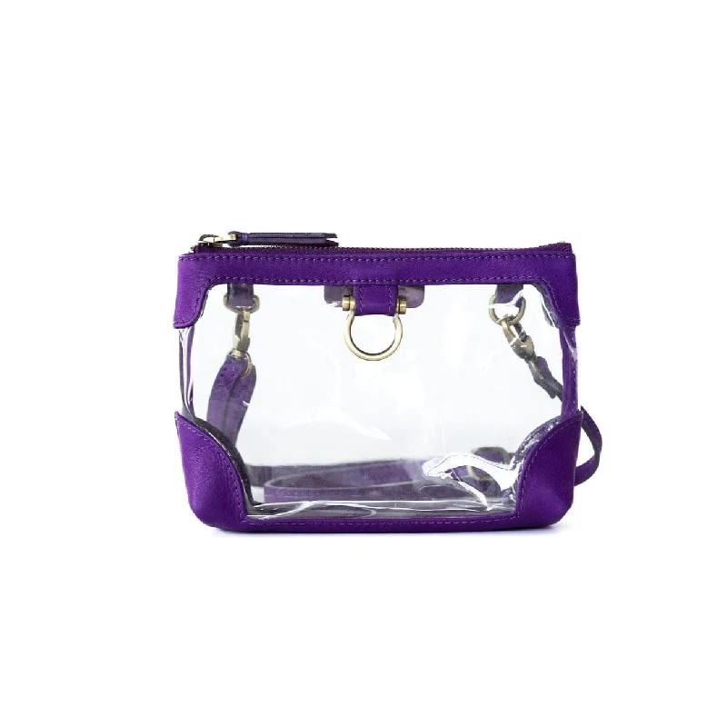 Women's Small Leather Crossbody Bag in Black with Gold Hardware for Evening PartiesSharon Mini Clear Crossbody Women's Small Leather Crossbody Bag in Black with Gold Hardware for Evening PartiesSharon Mini Clear Crossbody
