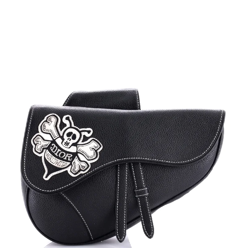 Women's Small Leather Crossbody Bag in Black with Gold Hardware for Evening PartiesShawn Stussy Saddle Crossbody Bag Leather with Applique Women's Small Leather Crossbody Bag in Black with Gold Hardware for Evening PartiesShawn Stussy Saddle Crossbody Bag Leather with Applique
