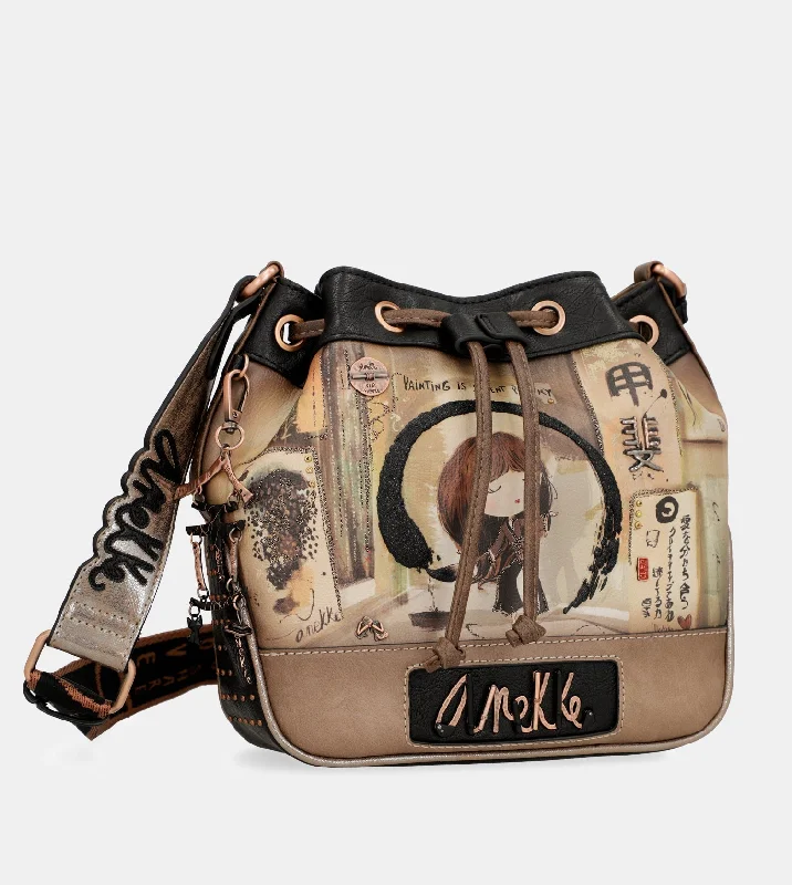 Embroidered Silk Crossbody Bag in Purple for Formal Events and WeddingsShōen Anekke shoulder bag