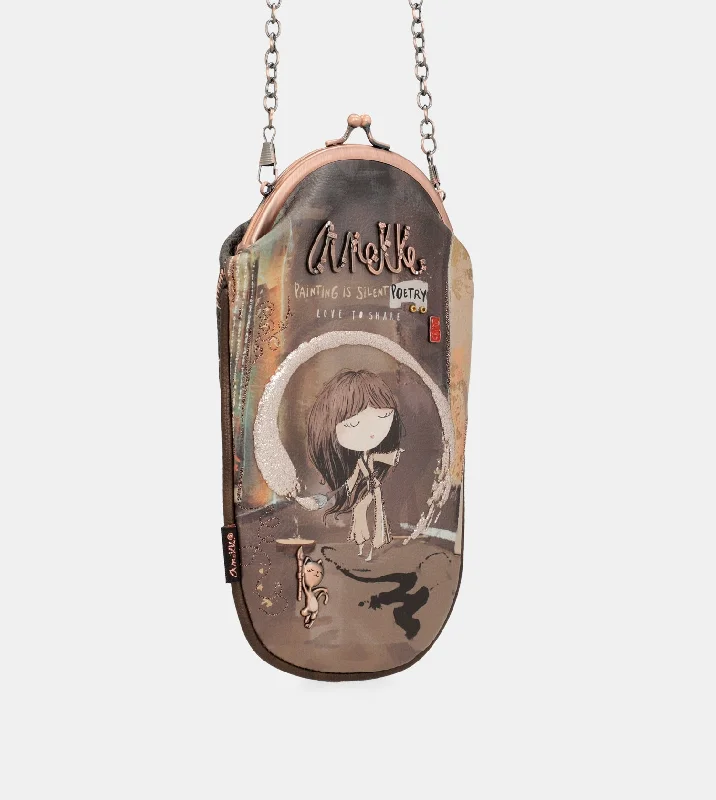Women's Crossbody Bag with Chain Strap in Gold for a Glamorous TouchShōen glasses case bag