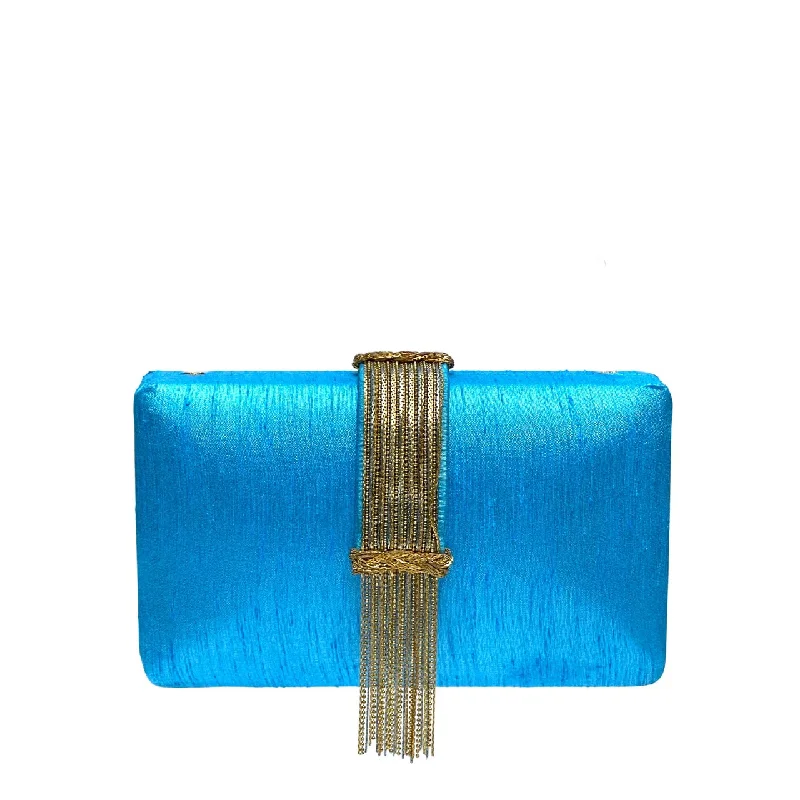 Women's Metallic Leather Clutch in Rose Gold for Valentine's DateSky Fringe Clutch Women's Metallic Leather Clutch in Rose Gold for Valentine's DateSky Fringe Clutch