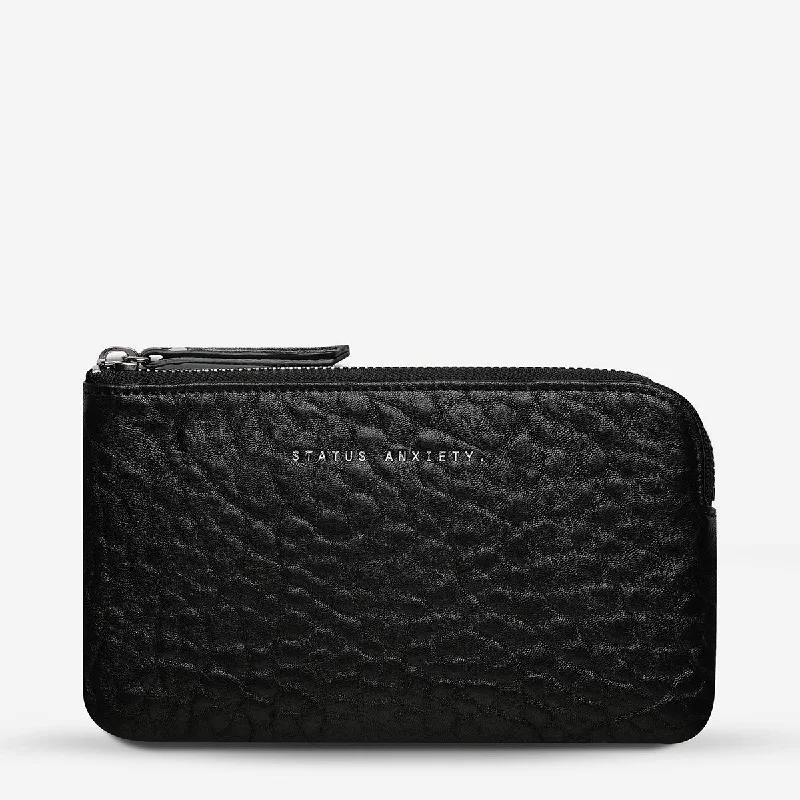 Snake - Skin Effect Clutch in Green for Exotic PartiesSMOKE AND MIRRORS Black