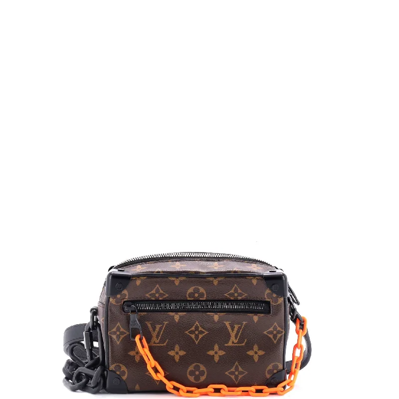 Medium - sized Canvas Crossbody Bag in Beige with Floral Print for Spring OutingsSolar Ray Soft Trunk Bag Monogram Canvas Mini
