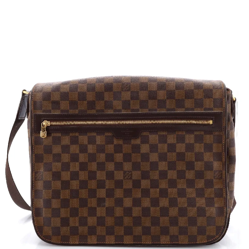 Women's Crossbody Bag with Multiple Compartments in Gray for Organized Daily UseSpencer Messenger Bag Damier