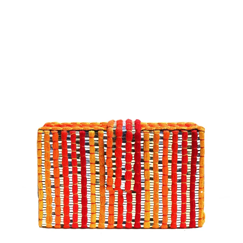 Women's Glittery Clutch in Blue for Disco - Themed EventsSunset Dori Clutch