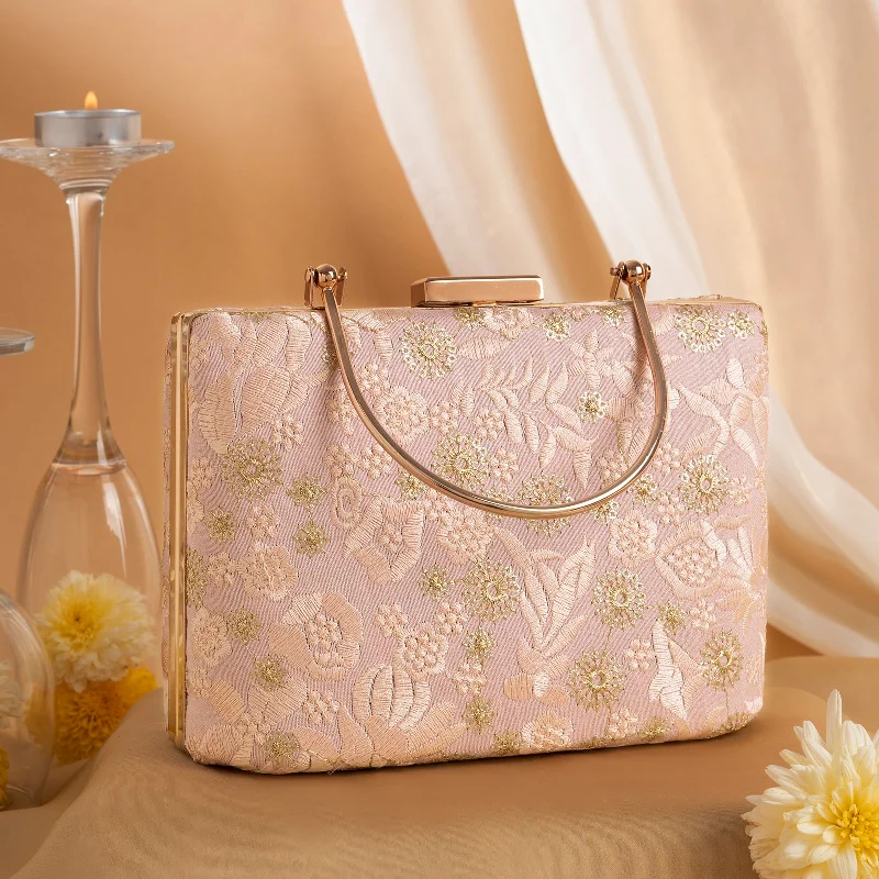 Bejeweled Clutch in Purple for Opera PerformancesTeejh Minal Embroidered Clutch