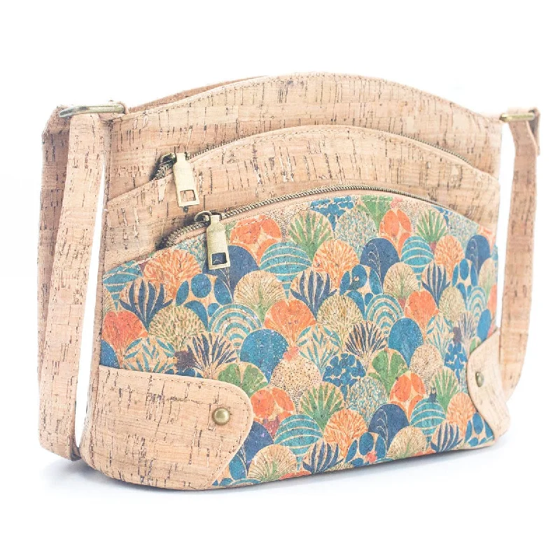 Geometric - Printed PVC Crossbody Bag in Multicolor for Trendy Street StyleFlash Sale Three-Line Zipper Women's summer Cork Crossbody Bag 018 Geometric - Printed PVC Crossbody Bag in Multicolor for Trendy Street StyleFlash Sale Three-Line Zipper Women's summer Cork Crossbody Bag 018