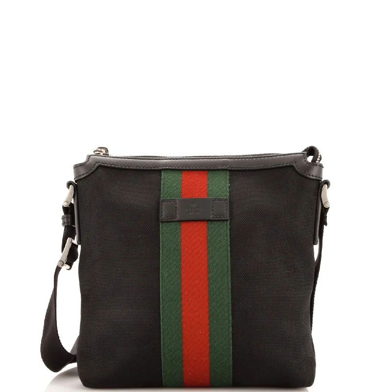 Women's Crossbody Bag with Adjustable Strap in Orange for Customizable ComfortWeb Messenger Bag Techno Canvas Small