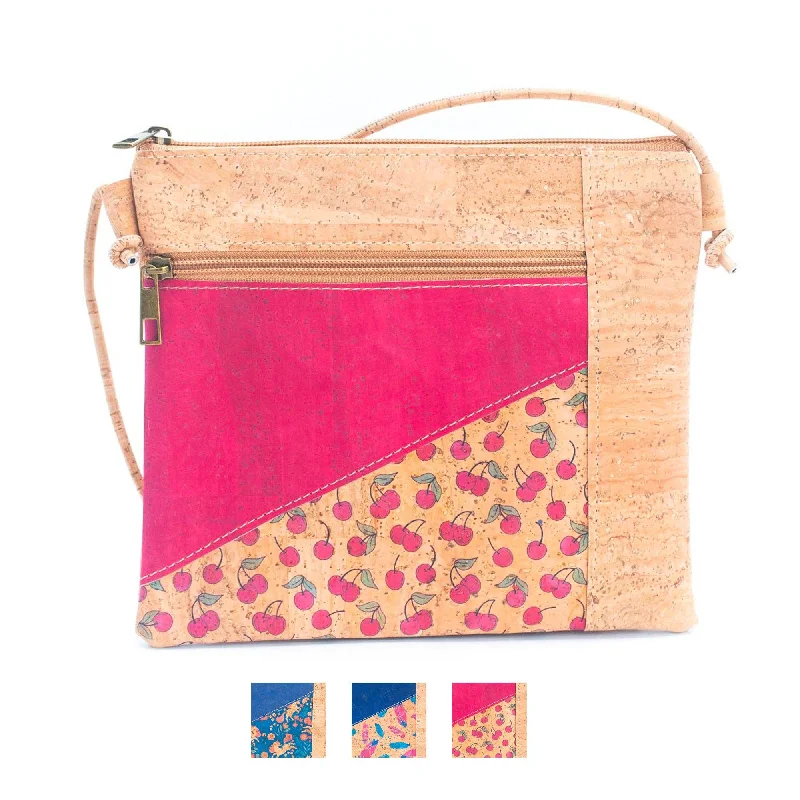 Straw Crossbody Bag in Natural Color for Beach Vacations and Summer DaysWomen's Natural Cork Crossbody Bag BAGP-225 Straw Crossbody Bag in Natural Color for Beach Vacations and Summer DaysWomen's Natural Cork Crossbody Bag BAGP-225