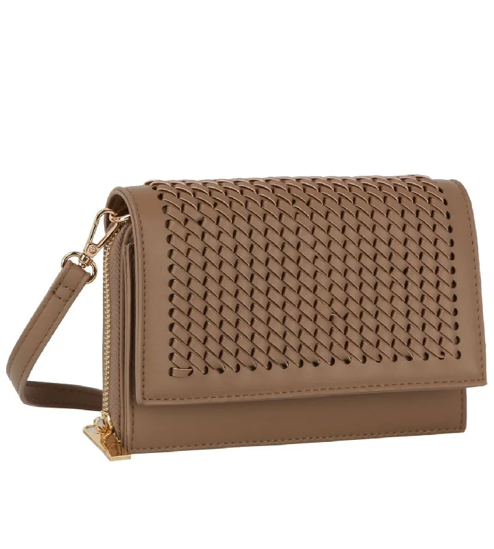 Geometric - Printed PVC Crossbody Bag in Multicolor for Trendy Street StyleYAE0002 Trisha Woven Crossbody Bag Geometric - Printed PVC Crossbody Bag in Multicolor for Trendy Street StyleYAE0002 Trisha Woven Crossbody Bag