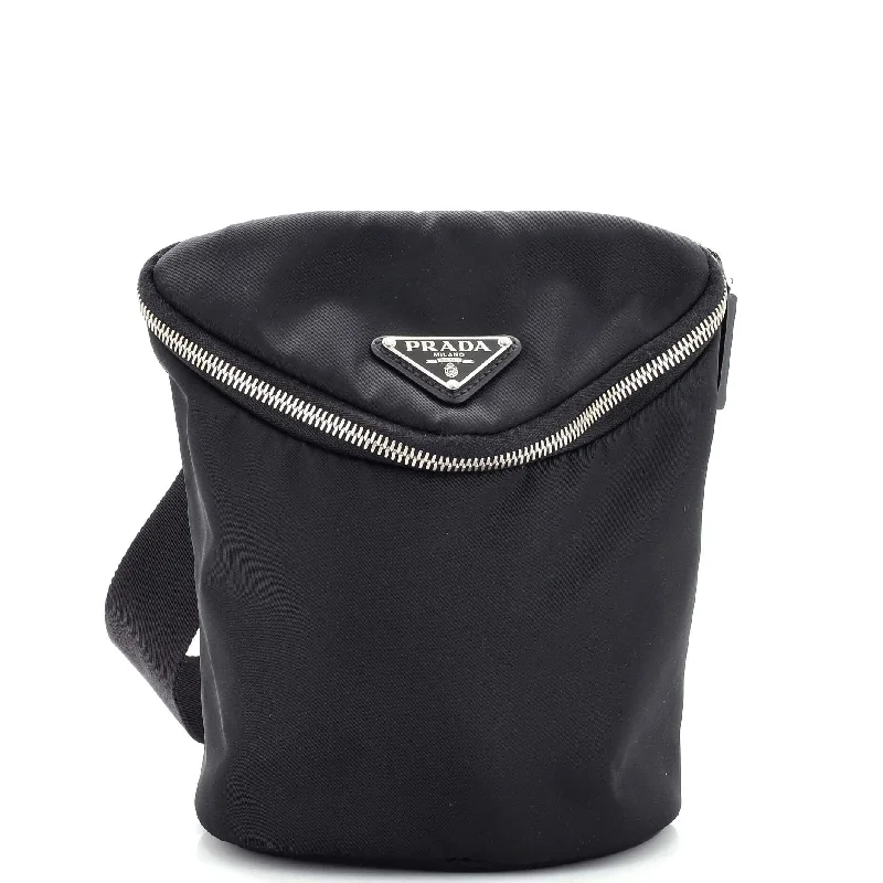Women's Crossbody Bag with RFID - Blocking Pocket in Black for Safe TravelZipped Triangle Crossbody Bag Re-Nylon Women's Crossbody Bag with RFID - Blocking Pocket in Black for Safe TravelZipped Triangle Crossbody Bag Re-Nylon